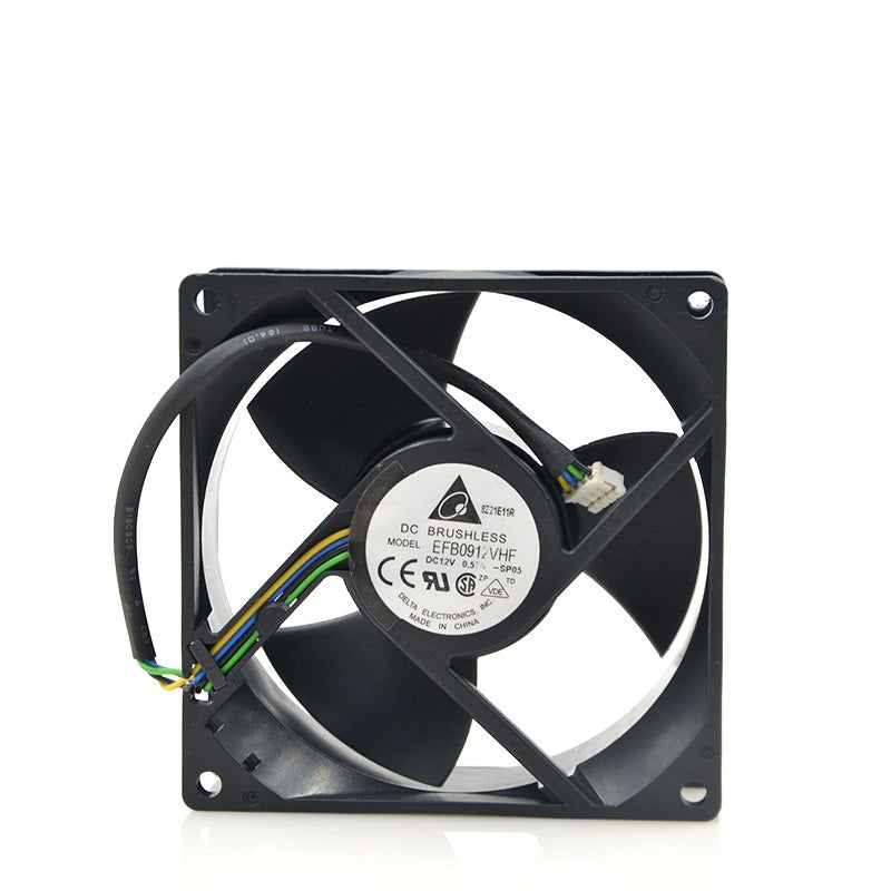 New original 9032 12V 0.57A EFB0912VHF 9CM large air fan PWM intelligent speed control
