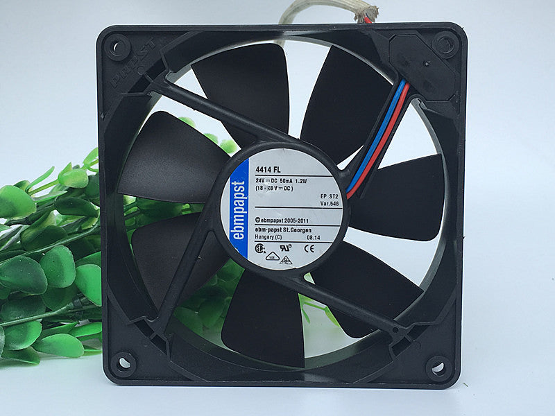 New original ebmpapst 4414 FL 12cm12025 24V 1.2W 119 * 119 * 25MM silent cooling fan