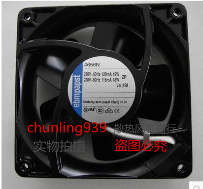 New original ebmpapst 4656N AC220V12038 120 * 120 * 38MM water temperature axial fan4W 80 * 80 * 25 mm PUDC24Z4 inverter fan