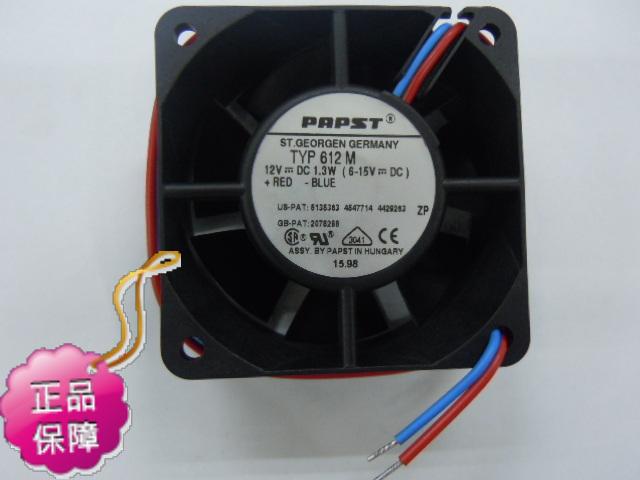 New original EBMPAPST 612M 60*25MM DC12V 0.11A precision axial cooling radiator fan
