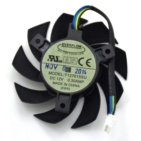 New &amp;#038; Original Everflow T127015SU 65 MM DC 12 V 0.30AMP 4 P 4Pin Video Grafikkarte Lufter 40*40*40 MM