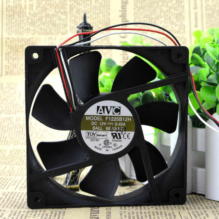 New original F1225B12H 12V 0.45A 12cm 125 Double Ball Cooling fan chassis