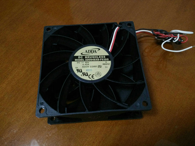 New Original for ADDA AD0948XB-F93DS 9CM 9238 48V 0.45A double ball bearing three wires cooling fan