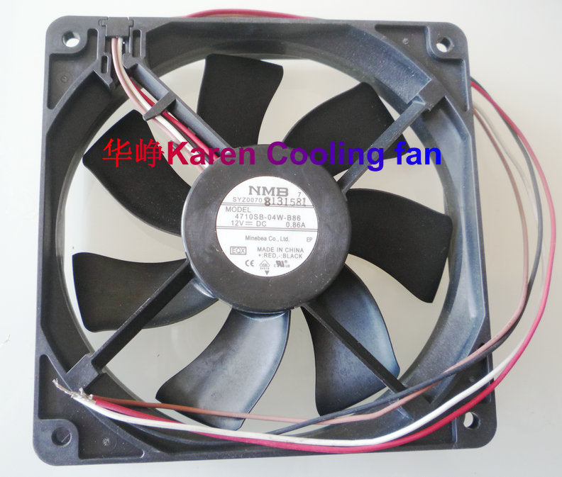 New Original for NMB 4710SB-04W-B86 DC12V 0.86A 120*120*25MM 12cm 4 wires Cooling fan
