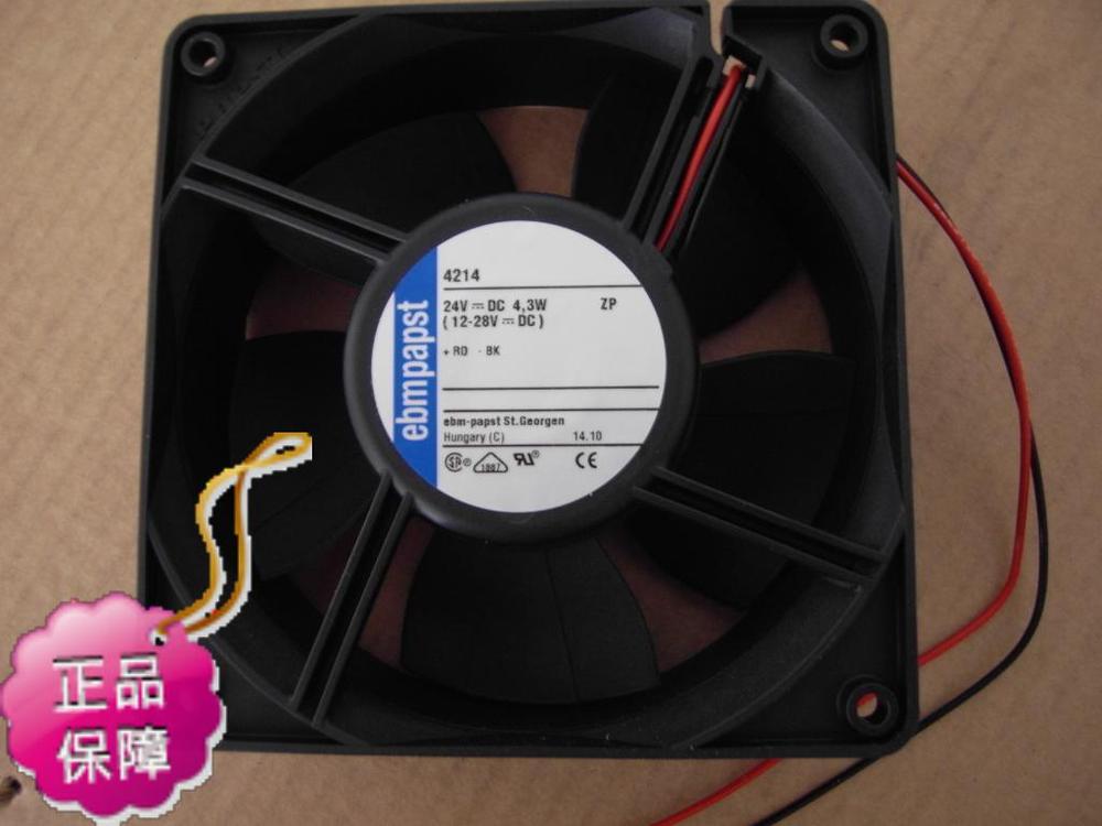 New Original German ebmpapst 4214 DC24V 4.3W 120*38MM axial inverter cooling fan radiator