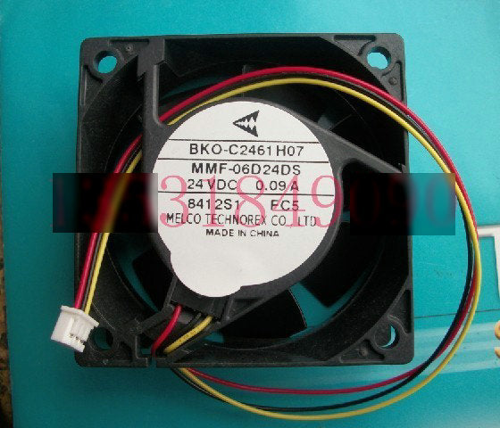New Original Nidec Inverter fan for Mitsubishi BKO-C2461H07 MMF-06D24DS FC5 24V 0.09A 60*60*25MM