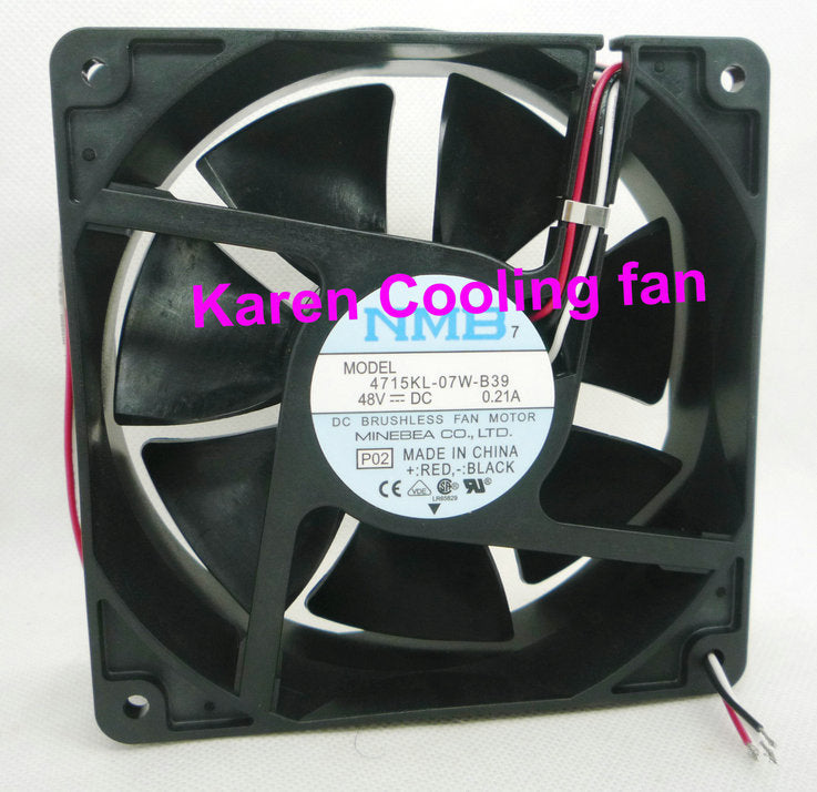 New Original NMB 12cm 4715KL-07W-B39 -P02 12038 48V 0.21A 3wire cooling Fan 120*120*38MM