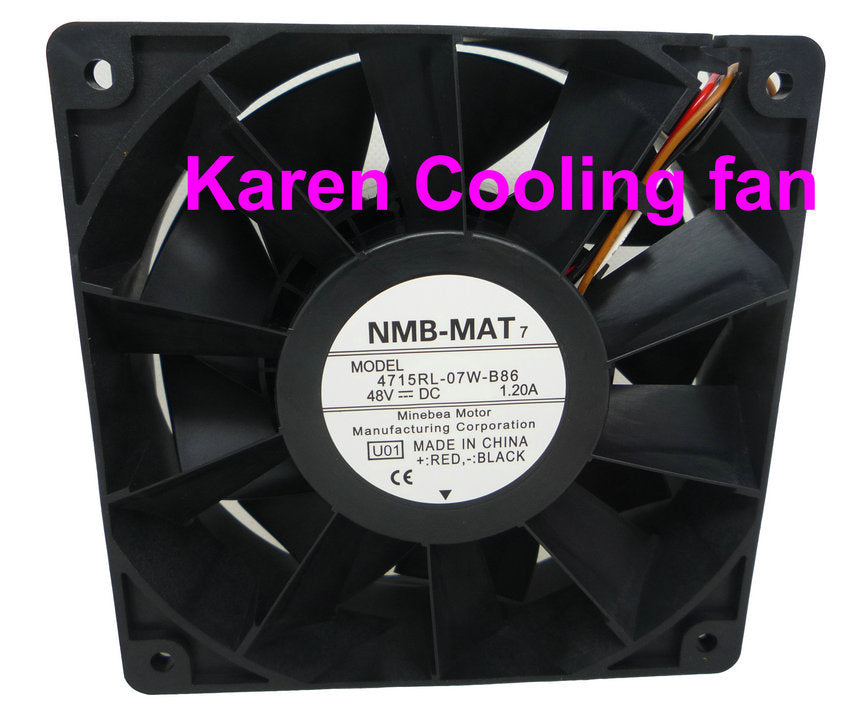 New Original NMB 12CM 4715RL-07W-B86 12038 48V 1.2A Cooling Fan ; 12038 24v 0.65a