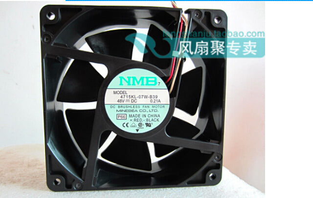 New original NMB 4715KL-07W-B39 48V 0.21A 12cm12038 120*120*38MM three lines radiating fan