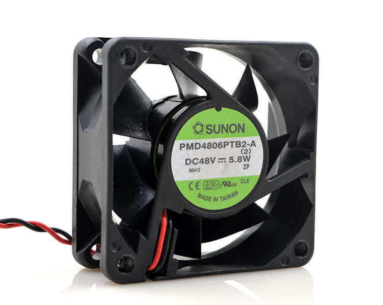 New original PMD4806PTB2-A 6025 48V 5.8W 6CM 2-wire cooling fan