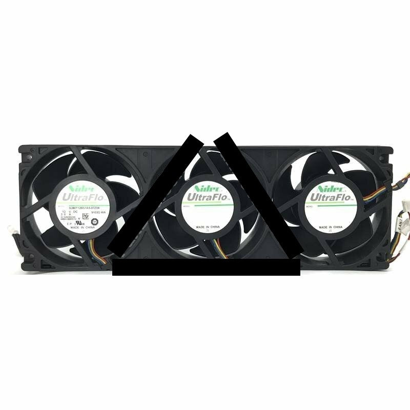 Nidec 3U80T12BS1A5-07Z04 DC 12V 3.0A 4 Wires Axial 3 Cooling Fan