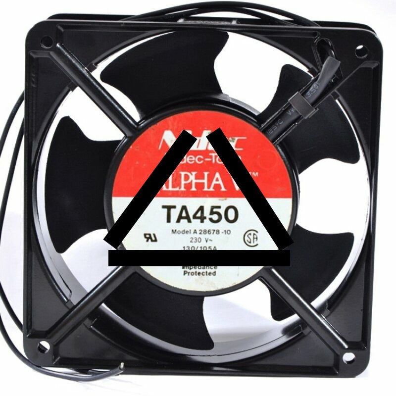 Nidec ALPHA V TA450 A28678-10 AC 230V 0.130/0.105A  12038 Axial Cooling Fan