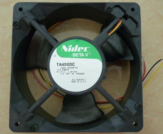 Nidec B34258-68 TA450DC Server Square Fan DC 5V 1.25A 120x120x38mm 3-wire