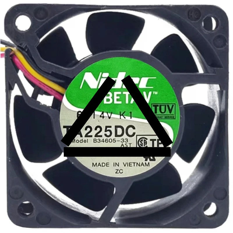Nidec B34605-33 DC 12V 0.58A 3 Wires Axial Cooling Fan