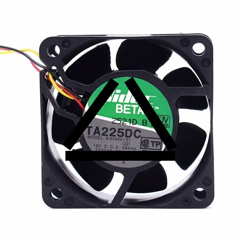 Nidec B34605-57 DC 12V 0.58A 2 Wires / 3 Wires Axial Cooling Fan