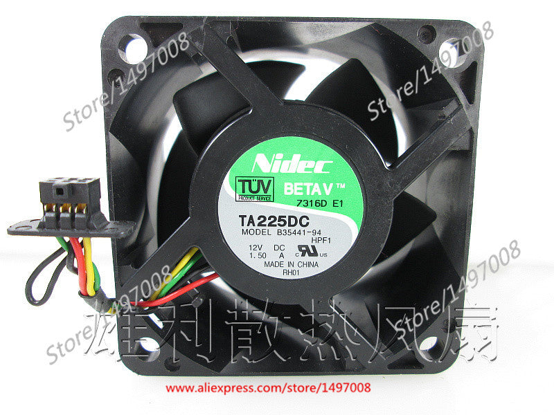 Nidec B35441-94 Server Square Fan DC 12V 1.50A 60x60x38mm