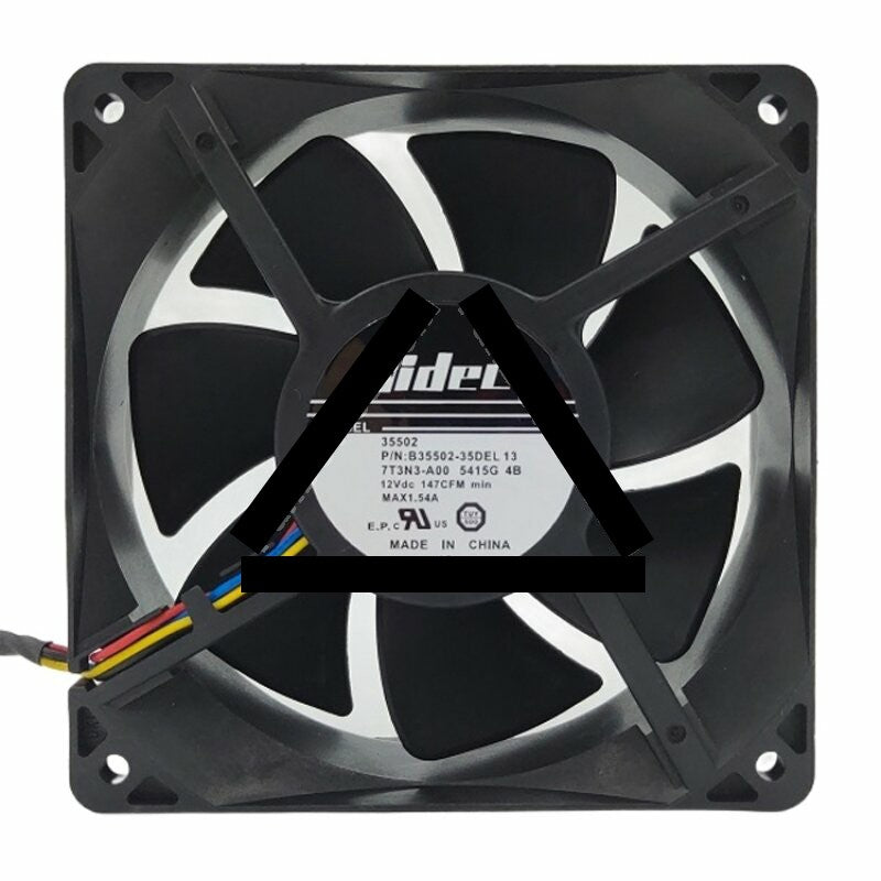 Nidec B35502-35DEL 13 DC 12V MAX 1.54A 147CFM 12038 Axial Cooling Fan