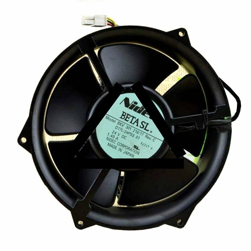 Nidec BKV 301 216/77 D17L-24PS3 01 DC 24V 1.40A 4 Wires Axial Cooling Fan