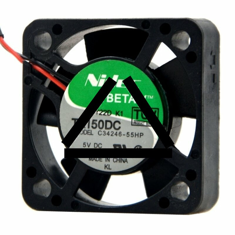 Nidec C34246-55HP DC 5V 0.20A 2 Wires Axial Cooling Fan