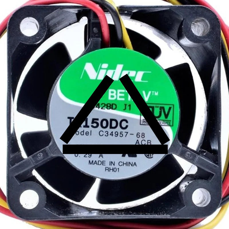 Nidec C34957-68 DC 12V 0.29A 3 Wires Axial Cooling Fan