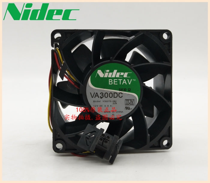 Nidec Cooling fan VA300DC V35072-58 8cm 80*80*38mm 8038 12v 1.1A server fan