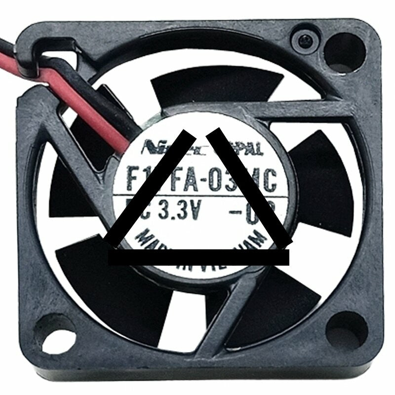 Nidec COPAL F17FA-03MC DC 3.3V 2 Wires Axial Cooling Fan