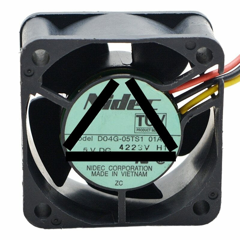 Nidec D04G-05TS1 01A DC 5V 0.25A 4020 Axial Cooling Fan