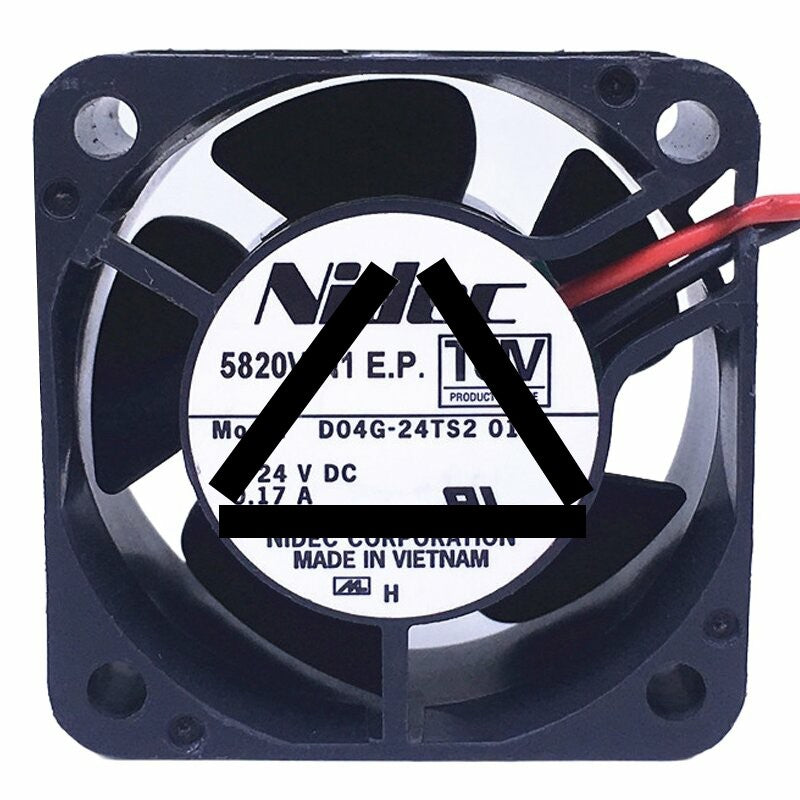 Nidec D04G-24TS2 01 DC 24V 0.17A 4020 Axial Cooling Fan
