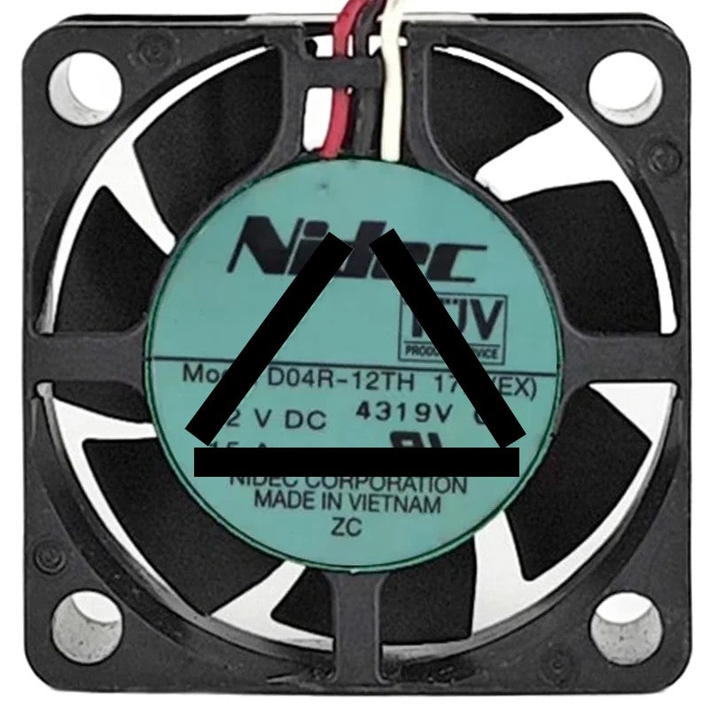 Nidec D04R-12TH 17B(EX) DC 12V 0.15A 3 Wires Axial Cooling Fan