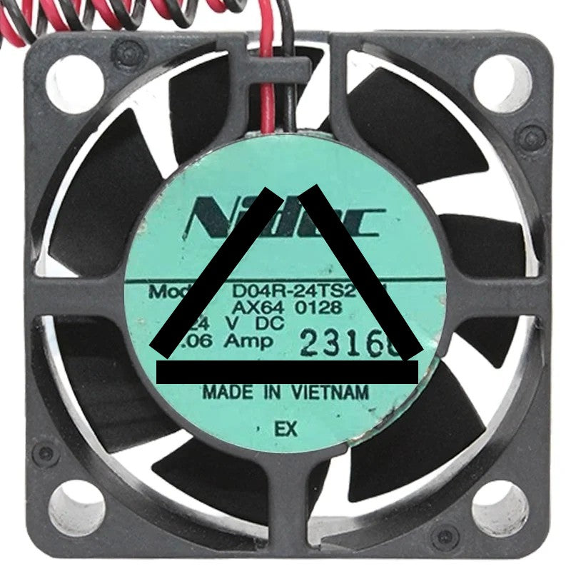 Nidec D04R-24TS2 01 DC 24V 0.06Amp 2 Wires Axial Cooling Fan