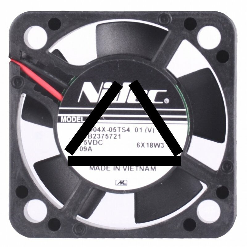Nidec D04X-05TS4 01 DC 5V 0.09A 2 Wires Axial Cooling Fan