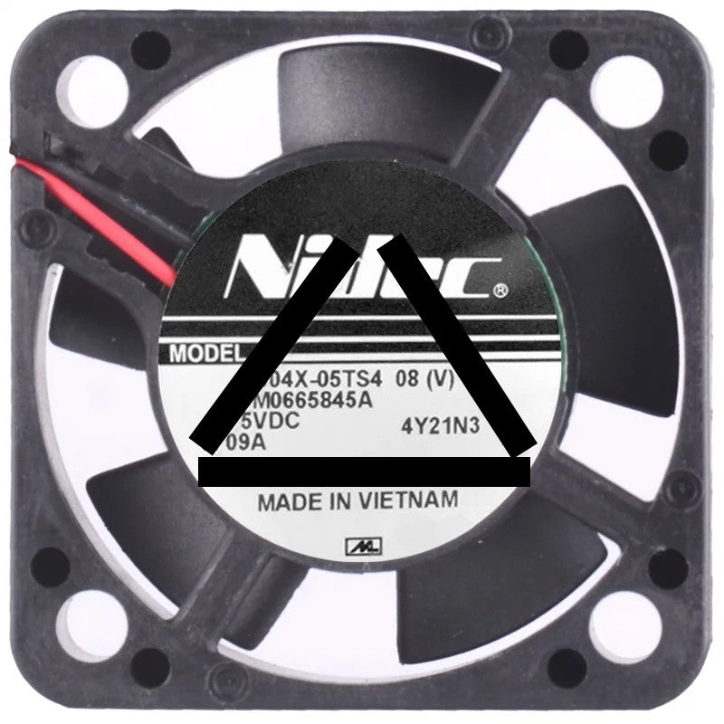 Nidec D04X-05TS4 08(V) DC 5V 0.09A 2 Wires Axial Cooling Fan
