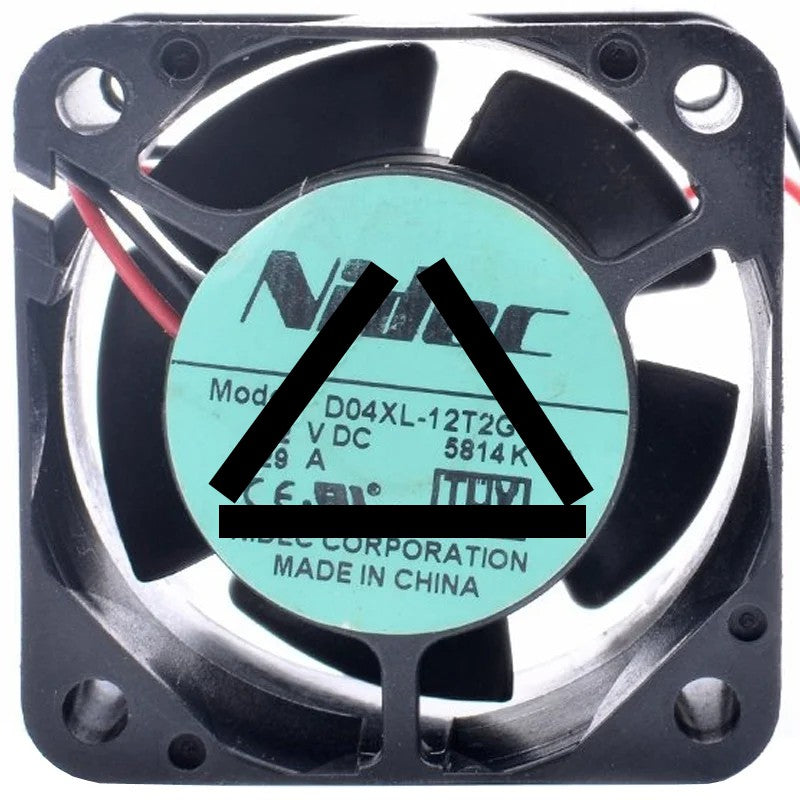 Nidec D04XL-12T2G DC 12V 0.29A 2 Wires Axial Cooling Fan