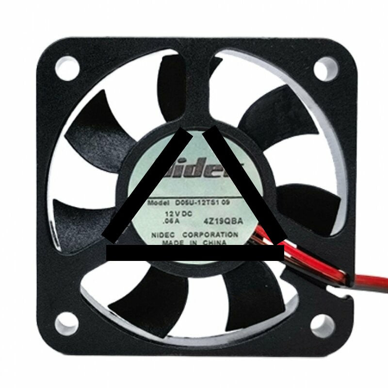 Nidec D05U-12TS1 DC 12V 0.06A 2 Wires Axial Cooling Fan
