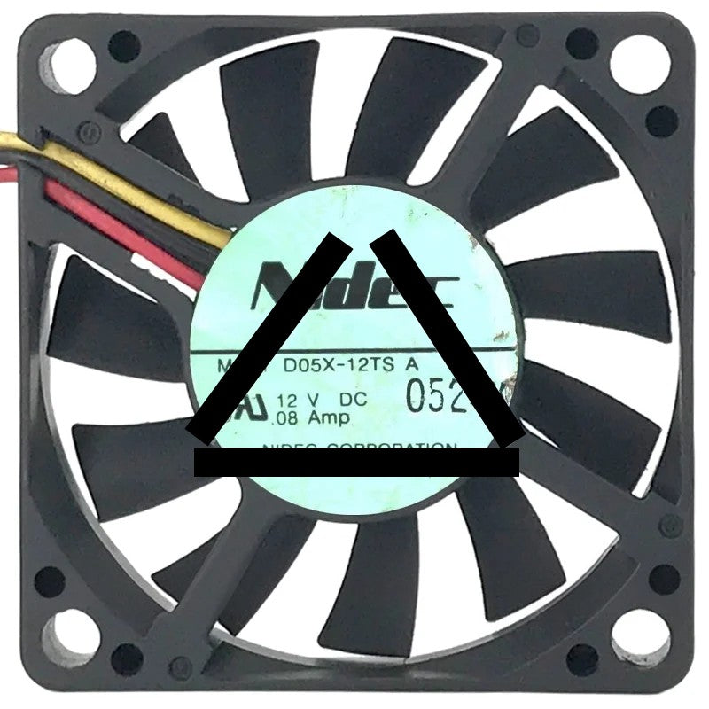 Nidec D05X-12TS A 12V 0.08Amp 3 Wires Axial Cooling Fan