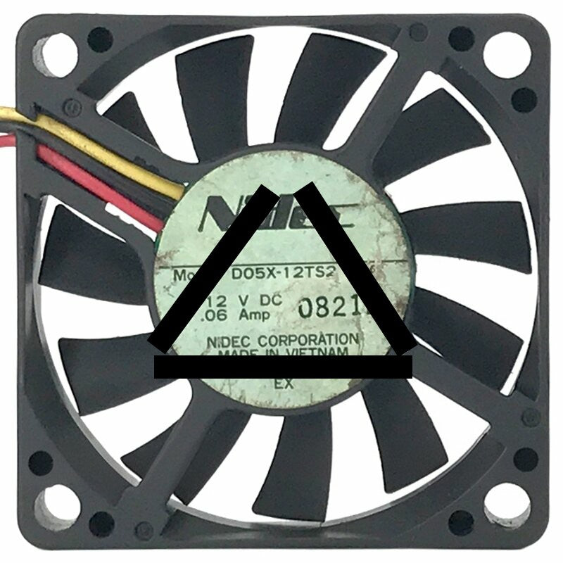 Nidec D05X-12TS2 01A 12V 0.06Amp 2 / 3 Wires Axial Fan