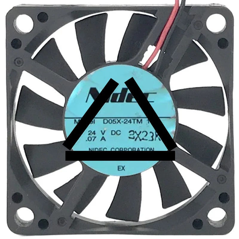Nidec D05X-24TM 14 DC 24V 0.07A 2 Wires Axial Cooling Fan