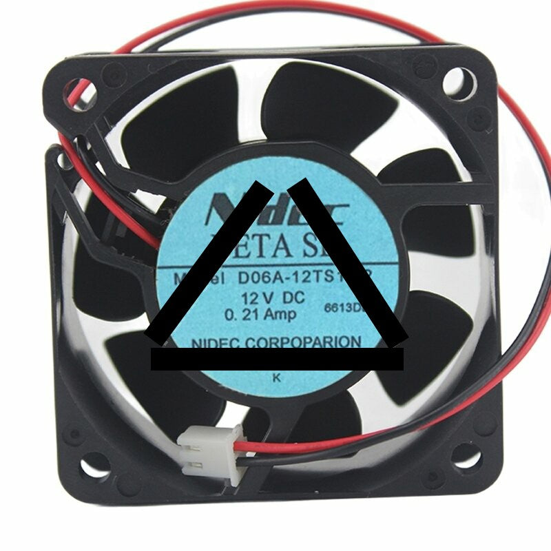 Nidec D06A-12TS1 02 DC 12V 0.21Amp 6025 Axial Cooling Fan