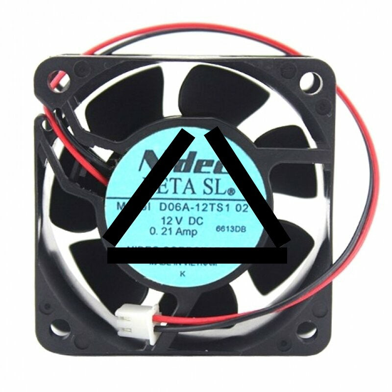 Nidec D06A-12TS1 DC 12V 0.21A 2 Wires Axial Cooling Fan