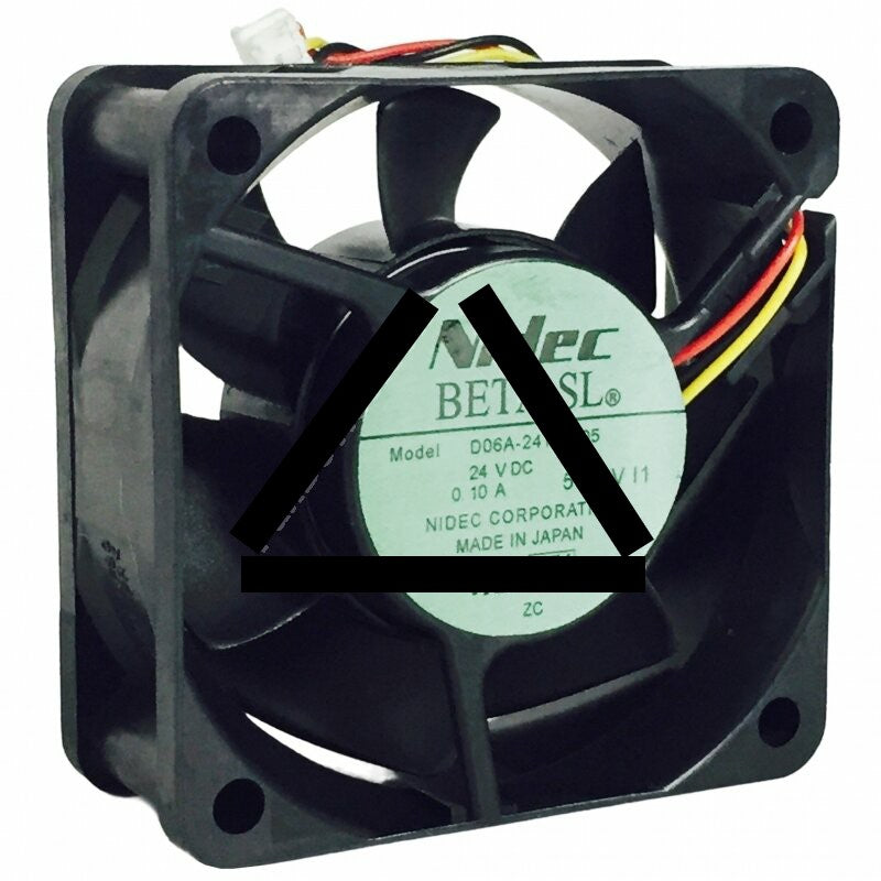 Nidec D06A-24TS5 05 DC 24V 0.10A 3 Wires Axial Cooling Fan