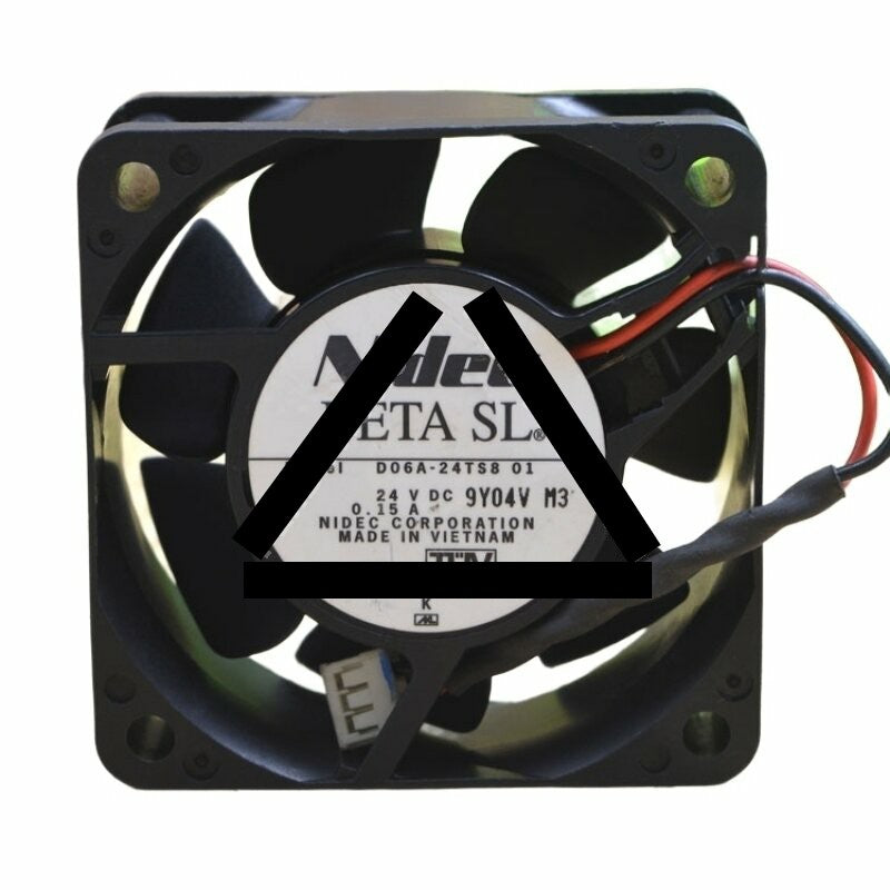 Nidec D06A-24TS8 01 DC 24V 0.15A 2 Wires Axial Cooling Fan
