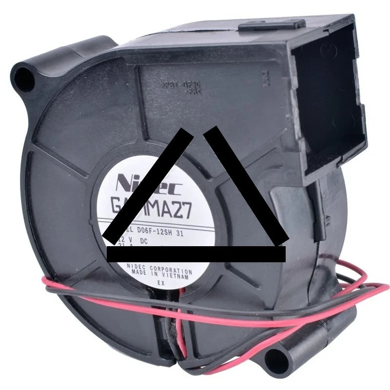Nidec D06F-12SH 31 DC 12V 0.21A 2 Wires Blower Cooling Fan