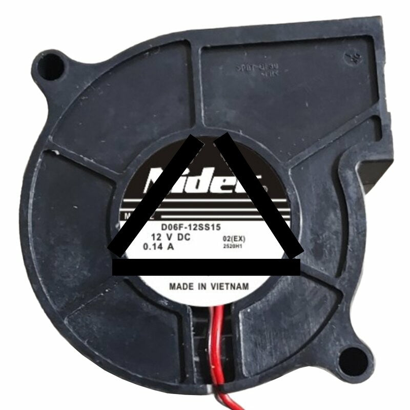 Nidec D06F-12SS15 12V 0.14A 2 Wires Blower Cooling Fan