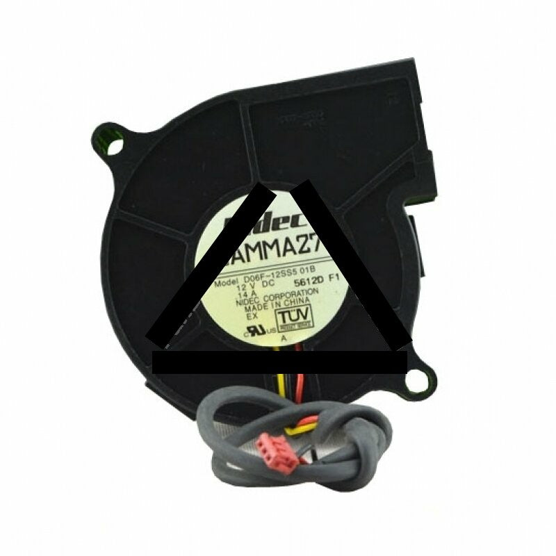 Nidec D06F-12SS5 DC 12V 0.14A 2 Wires / 3 Wires Blower Cooling Fan