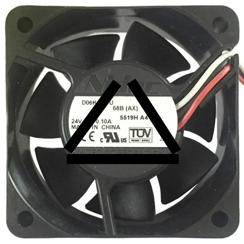 Nidec D06K-24TU 68B DC 24V 0.10A 3 Wires Axial Cooling Fan