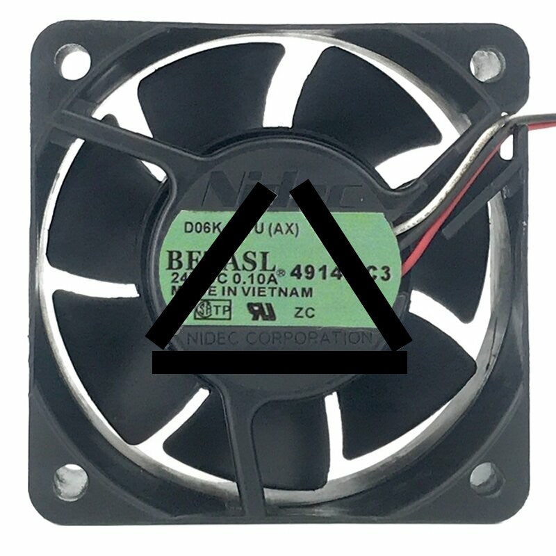 Nidec D06K-24TU(AX) DC 24V 0.10A 3 Wires Axial Cooling Fan