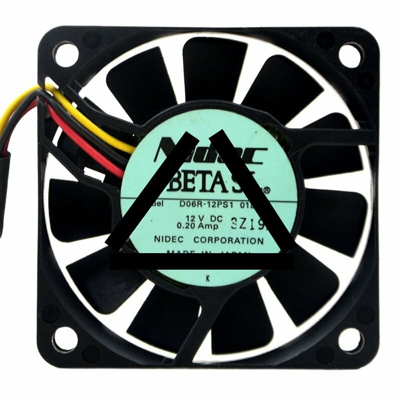 Nidec D06R-12PS1 01B DC 12V 0.20Amp 6015 Axial Cooling Fan