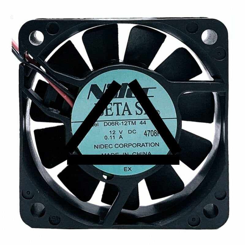 Nidec D06R-12TM DC 12V 0.11A 2 Wires Axial Cooling Fan