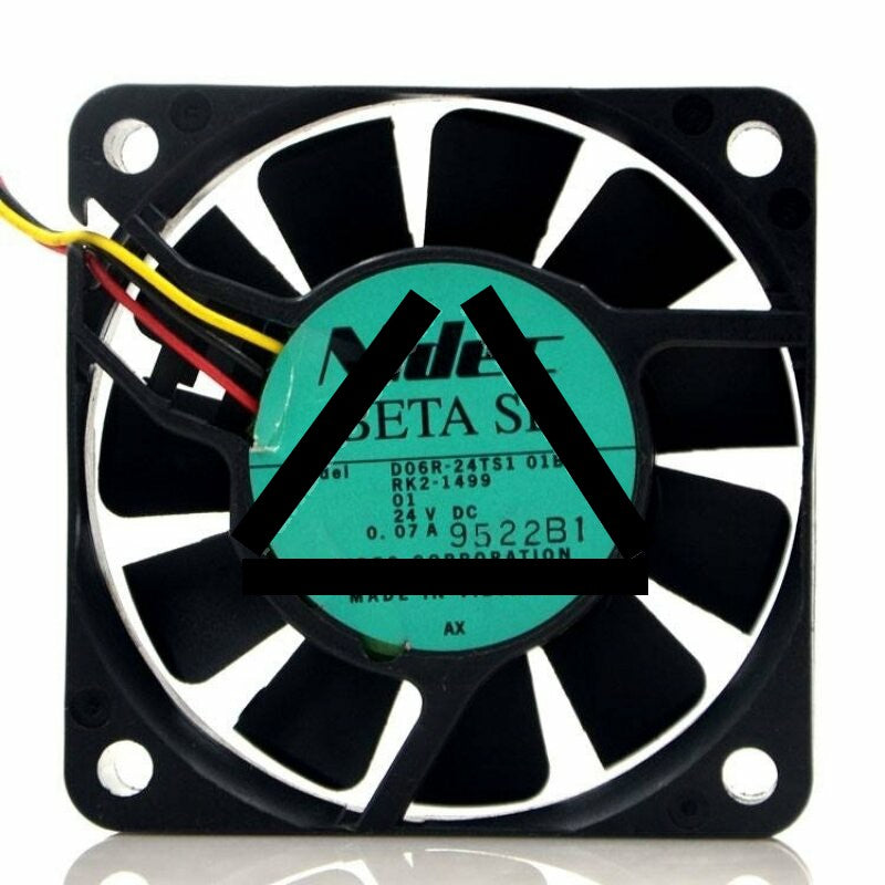 Nidec D06R-24TS1 DC 24V 0.07A 3 Wires Axial Cooling Fan