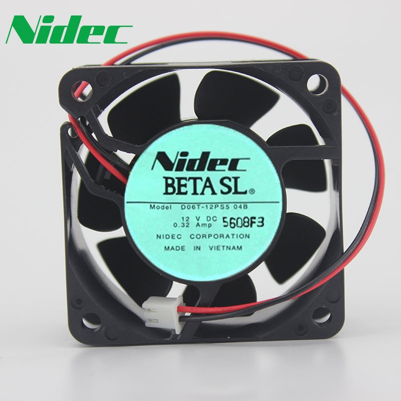 Nidec D06T-12PS5-04B 12V 0.32A 6025 6cm 60*60*25MM cooling fan